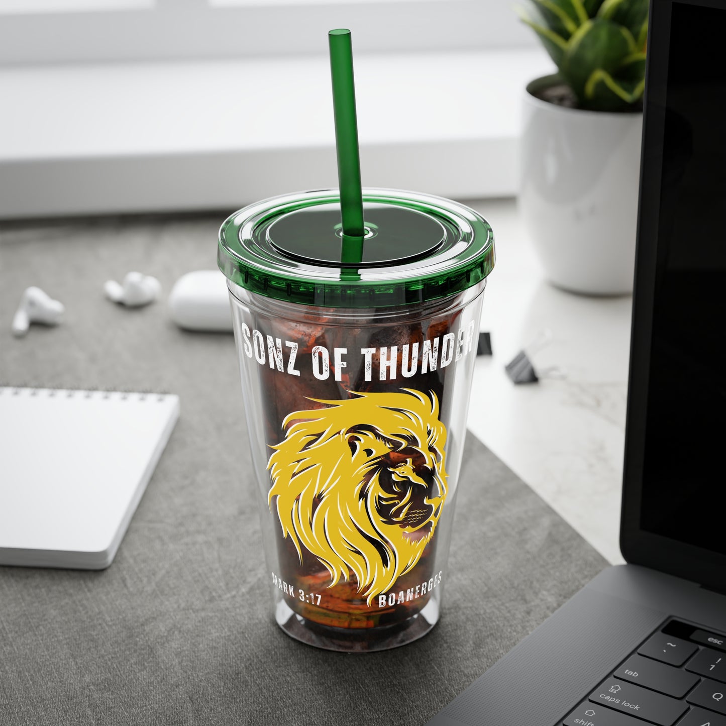 Son of Thunder' Lion 16oz  Travel Mug