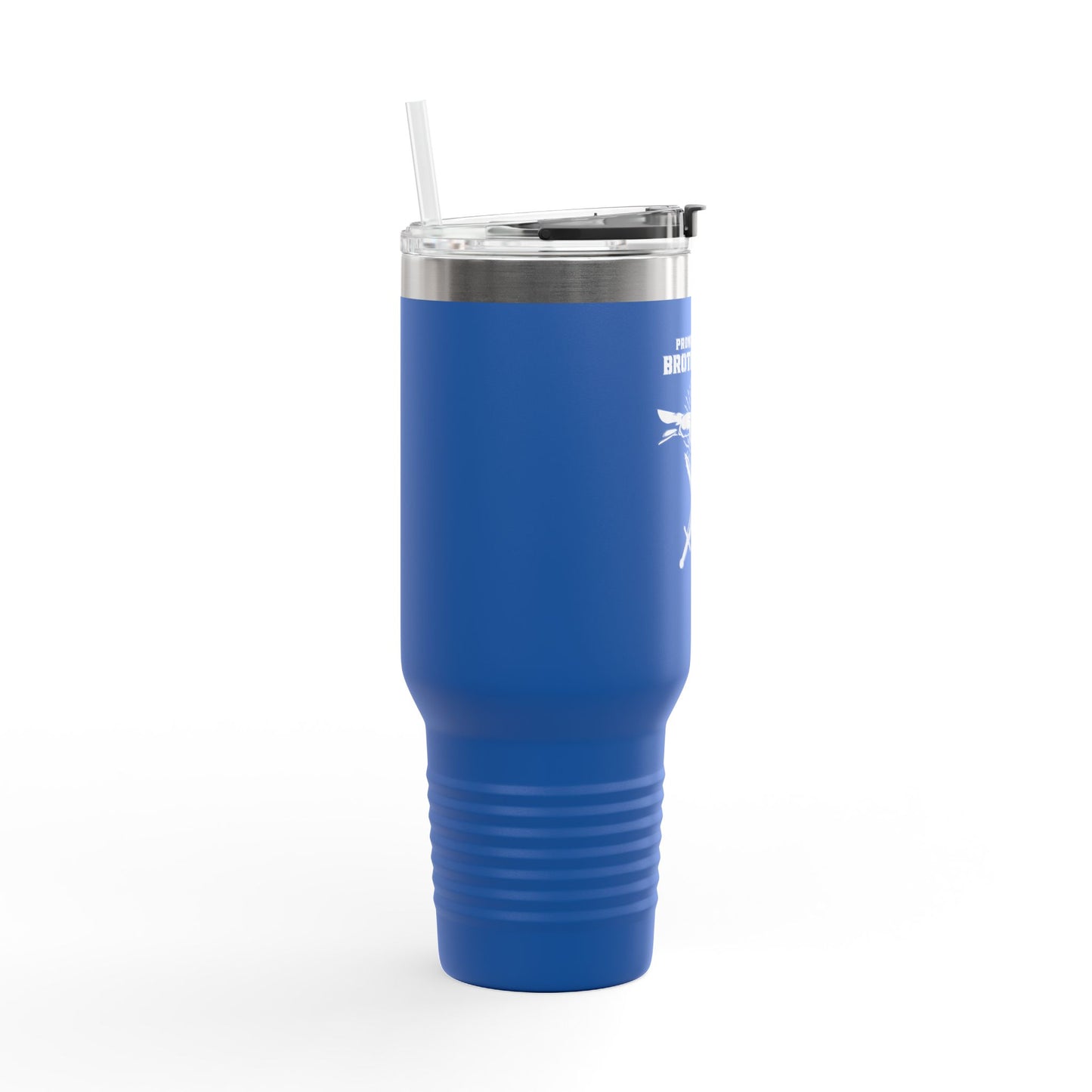 Proverbs 27:17 Brotherhood Insulated Travel Mug - 40oz Red Travel Cup