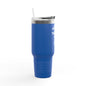 Proverbs 27:17 Brotherhood Insulated Travel Mug - 40oz Red Travel Cup