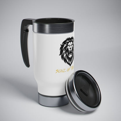 Sonz of Thunder Stainless Steel Travel Mug with Handle, 14oz