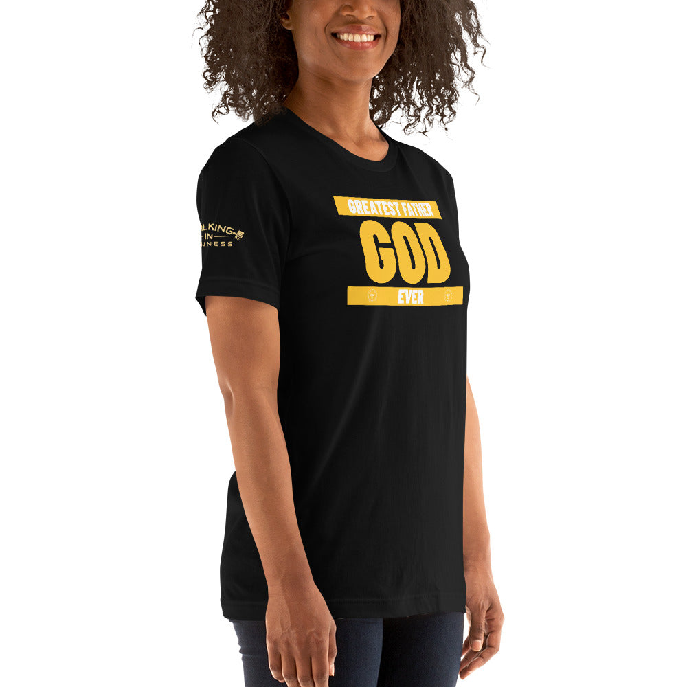 WOMANS T-SHIRT GREATEST FATHER (GOD)