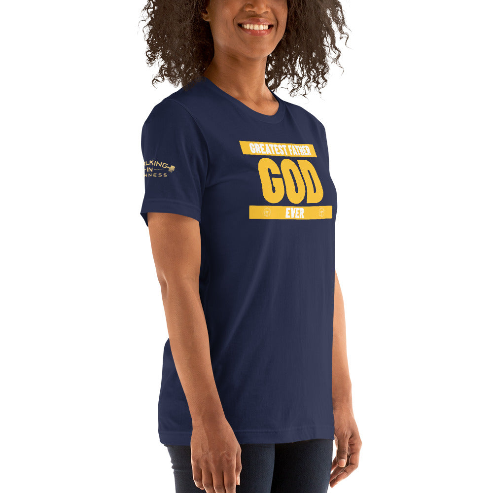 WOMANS T-SHIRT GREATEST FATHER (GOD)